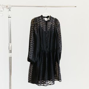 H&M Black Polka Dot Dress